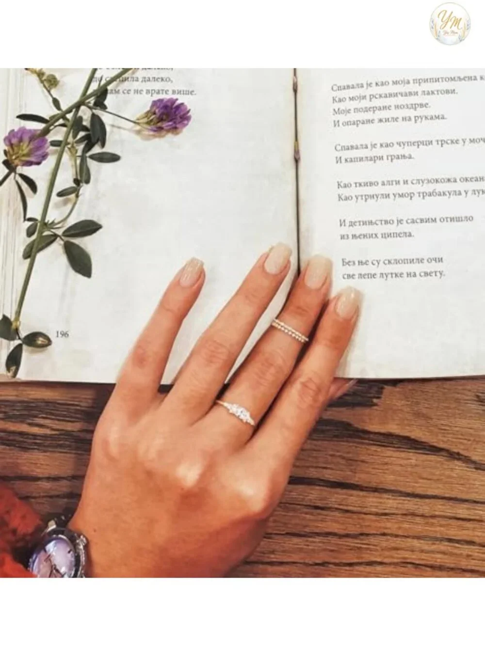 14K Gold Plated Stacking Rings for Women Minimalist Knuckle Thin Band Marquise